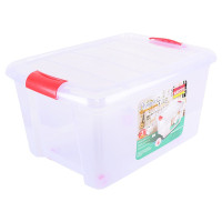 Plastic 25 L Multipurpose Rectangular Storage and Toy Box with Lid 