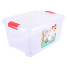 Plastic 25 L Multipurpose Rectangular Storage and Toy Box with Lid 