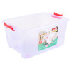 Plastic 25 L Multipurpose Rectangular Storage and Toy Box with Lid 