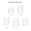  3 Tier  Rack Shelf With Wheels 