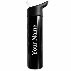 Customized Insulated Straw Bottle Stainless Steel 600ml Capacity Vacuum Insulated Leak Proof Water Bottle