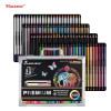 Macaron 96pcs Sketching Colored Pencils Set with Metallic, Fluorescent And Watercolor Shades 4mm Thickened Lead 