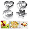 Stainless Steel Cookies And Biscuit Cutter Set Of 4 Different Shapes in Heart Star, Circle and Flower Shapes Mould Stainless Steel Cookies And Biscuit Cutter Set Of 4 Different Shapes in Heart Star, Circle and Flower Shapes Mould