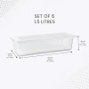 Fridge Storage Containers / Boxes with Removable Drain Plate, Lids, Stackable Organizer, Fridge Storage Box (Set Of 6)