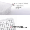 Fridge Storage Containers Plastic Freezer Storage Containers For Fish, Meat, Vegetables (Set Of 3)