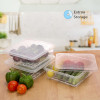 Fridge Storage Containers Plastic Freezer Storage Containers For Fish, Meat, Vegetables (Set Of 3)