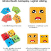  Emoji Face Changing Cube Puzzle Game , Kids Age 3+ Years, Cute Expression Puzzles and Interesting Gift for Boys & Girls