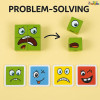  Emoji Face Changing Cube Puzzle Game , Kids Age 3+ Years, Cute Expression Puzzles and Interesting Gift for Boys & Girls