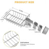 Kitchen Sink Faucet Sponge Holder Organizer Stainless Steel Drain Rack Kitchen Sink Faucet Sponge Holder Organizer Stainless Steel Drain Rack