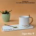 Ceramic Cup & Platter Set with Spoon