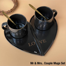 Mr & Mrs.. Couple Mugs gift set.. 