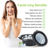 Face Bowl for Ice with Built in Ice Tray Portable Foldable Silicone Ice Facial Bowl for Ice Bath Facial