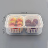 Fridge Storage Boxes with Draining Crisper Refrigerator And Kitchen Storage Containers