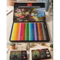 36 Colour Premium Quality Watercolour Pencils Set for Drawing, Sketching And Watercolor Art