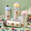 600ml Vacuum Insulated Stainless Steel Thermos Bottle with Cute Bear Print 600ml Vacuum Insulated Stainless Steel Thermos Bottle with Cute Bear Print