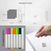 3D Acrylic LED Writing Pad with Pen Rewritable Message Board Table Lamp Home Décor 20 X 30 CMS