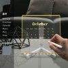 3D Acrylic LED Writing Pad with Pen Rewritable Message Board Table Lamp Home Décor 20 X 30 CMS
