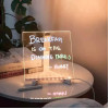 3D Acrylic LED Writing Pad with Pen Rewritable Message Board Table Lamp Home Décor 20 X 30 CMS
