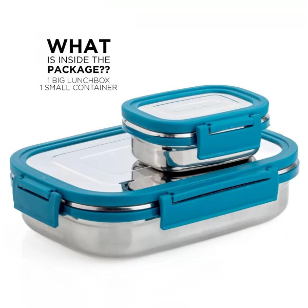 Stainless Steel Leak Proof Bento Lunch Box 1000ML for Office