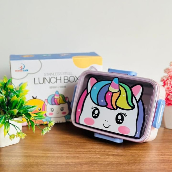 Stainless Steel Lunch Box for School Kids Unicorn 