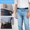 Buckleless Elastic Belt with Metal Hook Invisible Unisex Waist Belt for Work 2 Piece