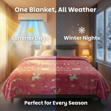 Glow in the Dark Blanket for Kids Soft  Cozy Night Glow Blanket