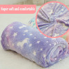 Glow in the Dark Blanket for Kids Soft  Cozy Night Glow Blanket