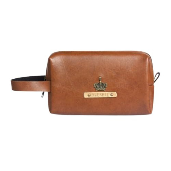 Personalized Travel Pouch with Name And Charm Customized Multipurpose Utility Pouch Cosmetic Makeup Zipper Bag