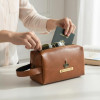 Personalized Travel Pouch with Name And Charm Customized Multipurpose Utility Pouch Cosmetic Makeup Zipper Bag