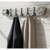 Heavy Duty Suction Cup Hook Rail with 6 Adjustable Hooks No Drill Waterproof Organizer