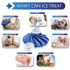 Hot And Cold Ice Pack Bag for Pain Relief 9 Inch Reusable Leakproof