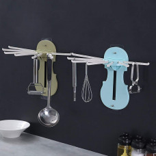 Multi-functional Wall-Mounted Pull-Out Hanger Rack 