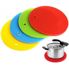 Silicone Round Hot Pot Holder Heat Resistant Disc Pads