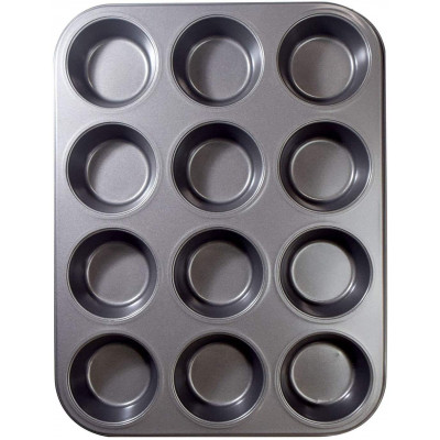 12 pc Muffin Tray Non-stick material Microwave Safe