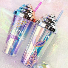 Holographic Mermaid Sippers