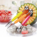 2 pc Double head stainless steel fruit digging ball spoon 