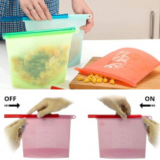  Reusable Silicone Food Storage Bag