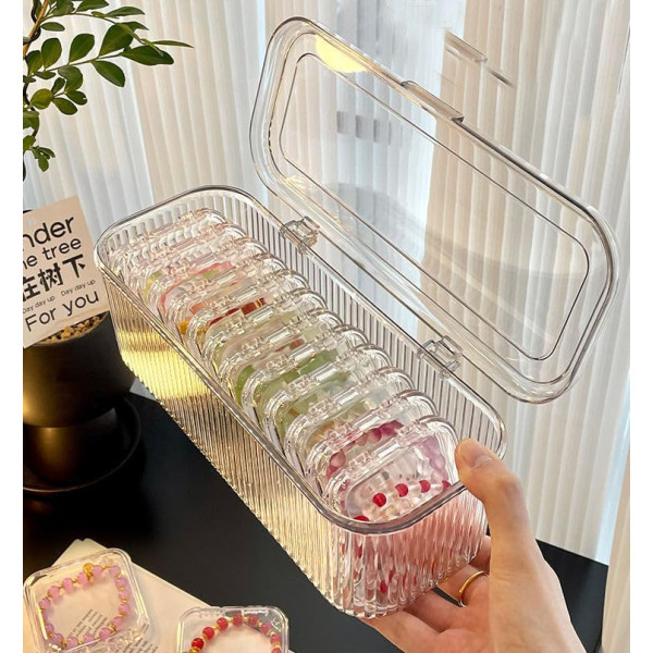 Acrylic jewelry organizer /  For Earrings, Bracelet, Rings, Necklace, Transparent Jewelry Case For Women for girls 
