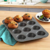 12 pc Muffin Tray Non-stick material Microwave Safe