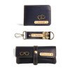 Personalized Wallet, Keychain And Sunglass Cover Gift Set for Men