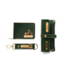 Personalized Wallet, Keychain And Sunglass Cover Gift Set for Men