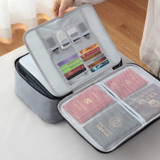 A4 Document Organizer Bag with Lock Waterproof File Storage Bag for Travel And Office