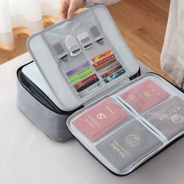 A4 Document Organizer Bag with Lock Waterproof File Storage Bag for Travel And Office A4 Document Organizer Bag with Lock Waterproof File Storage Bag for Travel And Office