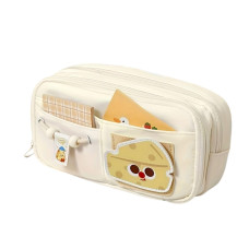 3 Layer Large Capacity Pencil Case with 6 Compartments for Kids, Girls And Boys