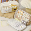 3 Layer Large Capacity Pencil Case with 6 Compartments for Kids, Girls And Boys
