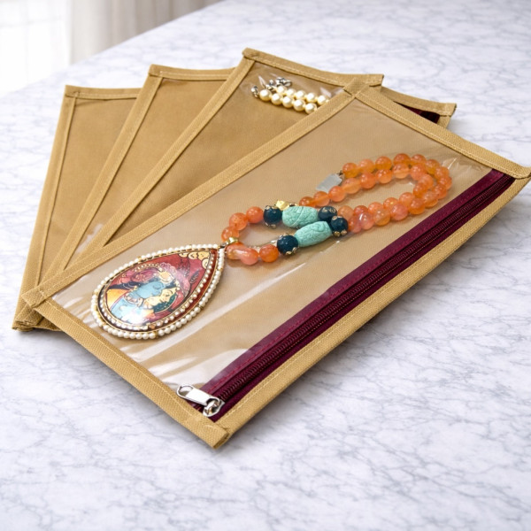 Jewelry Long Pouch Elegant Storage Pouch for Necklaces Bracelets And Accessories