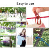 Cloth Drying Rope with Hooks / Elastic Cloth Hanging Rope for Cloth Drying with 12 Clips Cloth 