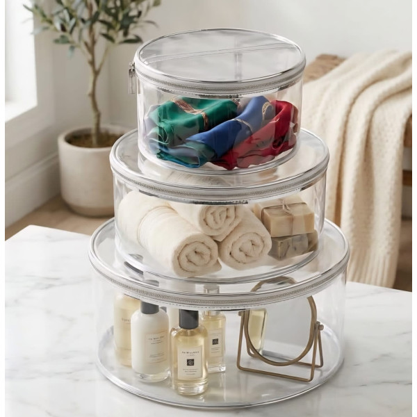 Ivory Round Shape Kit/ 3 Piece / Unique Kits