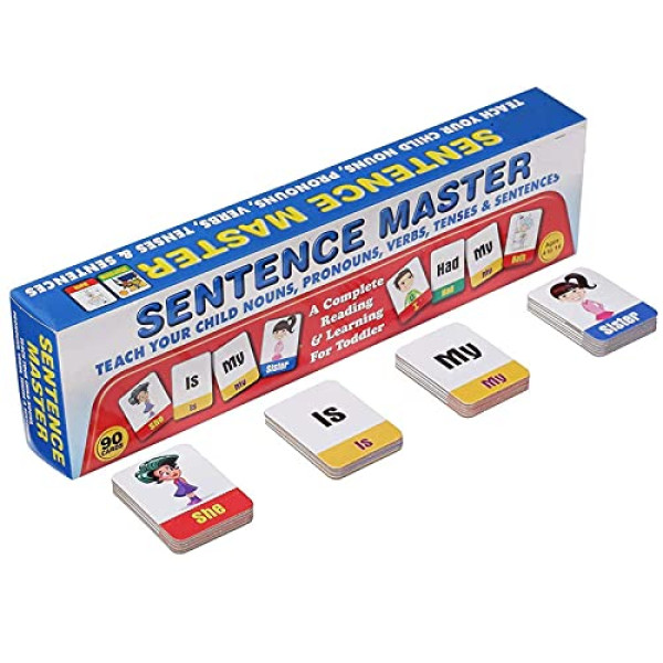 Sentence Master Learning and Education Kit for Kids (90 Cards) 