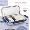 Stainless Steel Lunch Box with 4 Side Lock Airtight And Leakproof Tiffin Box for Office, School Travel  